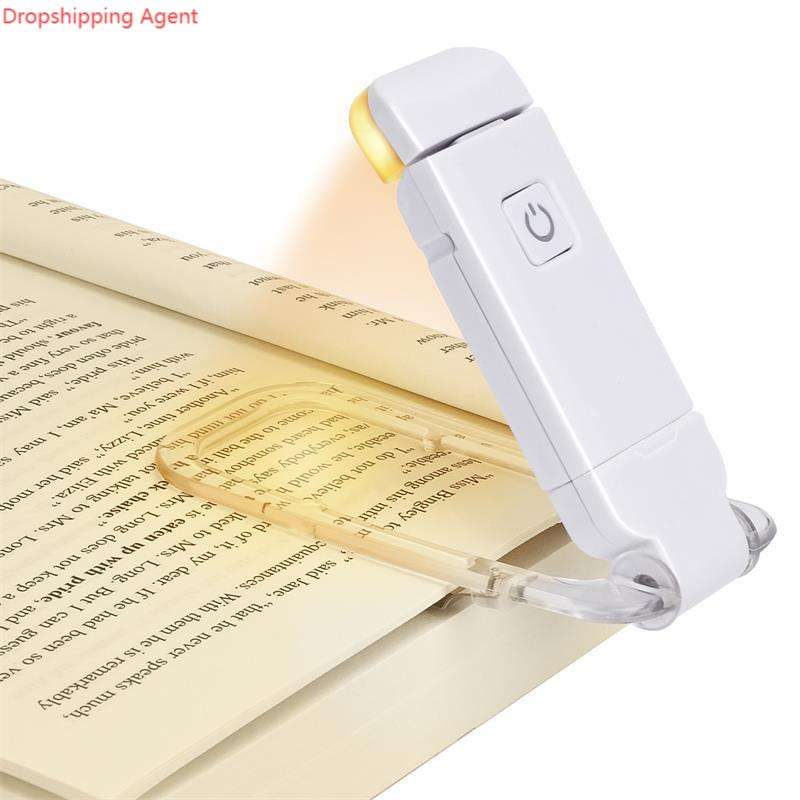 NABody 2025 Portable USB Rechargeable Book Light - Adjustable LED Reading Lamp Bookmark Light